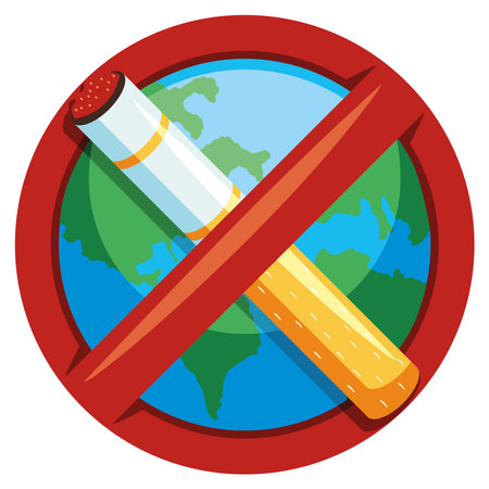 no smoking day reminderのイラスト素材