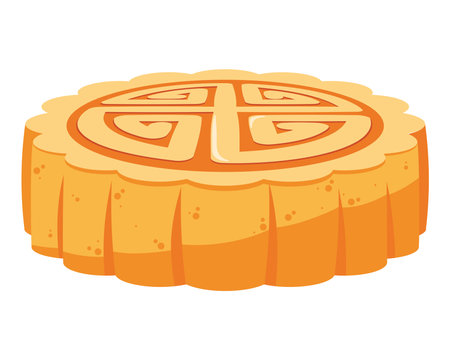 moon cake for mid autumn festivalのイラスト素材