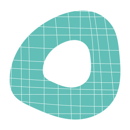 circle with grid hand drawnのイラスト素材