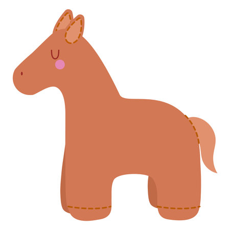 stuffed horse toyのイラスト素材