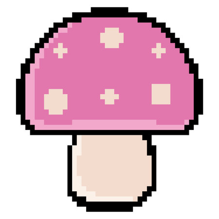 mushroom vintage aestheticのイラスト素材