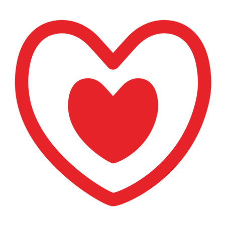 Double heart iconのイラスト素材
