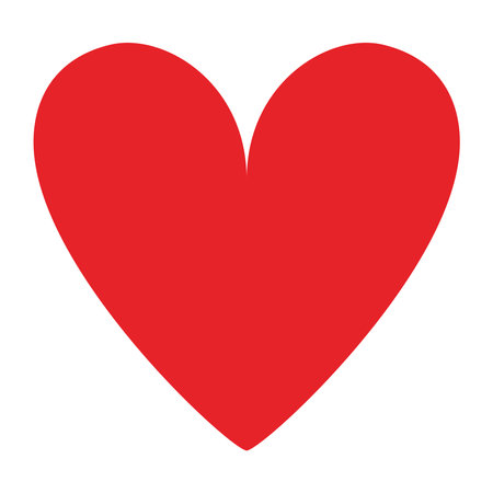 Simple red heartのイラスト素材