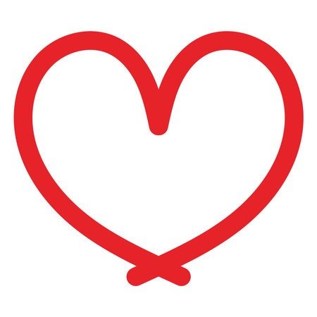 Connected heart iconのイラスト素材