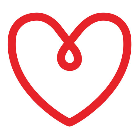 Looped heart iconのイラスト素材