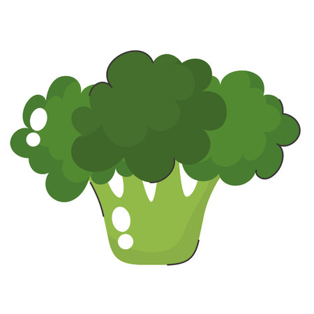 Green Broccoli Iconのイラスト素材
