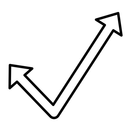 Double Ended Arrow Diagonal Iconのイラスト素材