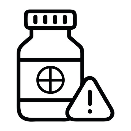 Medical Alert Medication Warning Iconのイラスト素材
