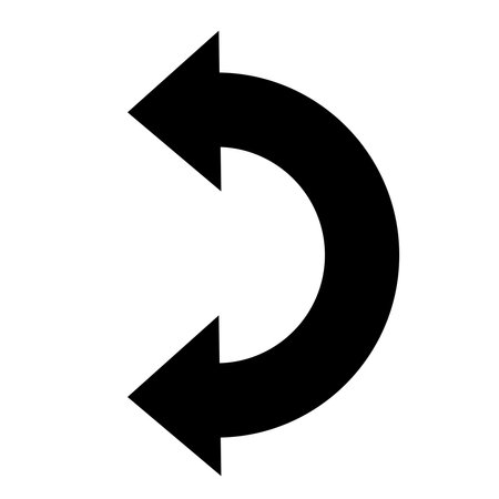 Double Ended Arrow Circular Iconのイラスト素材
