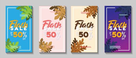 Sale social media banner story. Sale promotional material vector illustration. Design for ad, social media banner, brochure, email, flyer, leaflet, newsletter, placard, poster, web stickerのイラスト素材