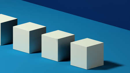 3D rendering display illustration. Mock up abstract geometric shape podium for product design. Perfect for product display advertisement.の写真素材