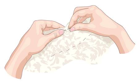 Sewing. Vector illustration.のイラスト素材