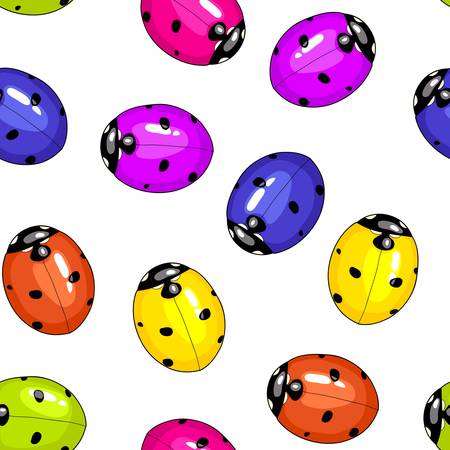 Ladybird beetle  Vector illustration のイラスト素材