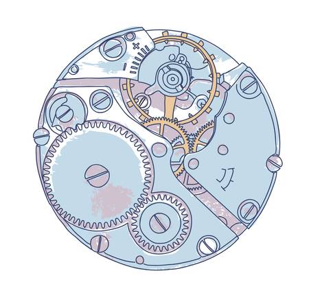 Clockwork sketch のイラスト素材