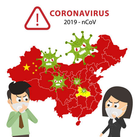 Coronavirus  infographic. White Background. COVID19のイラスト素材