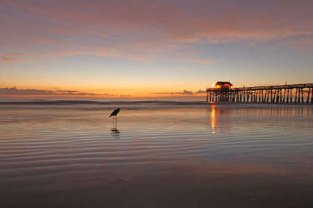 Pier at Sunriseの写真素材