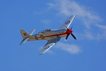 WWII Hawker Sea Fury Airplaneのeditorial素材