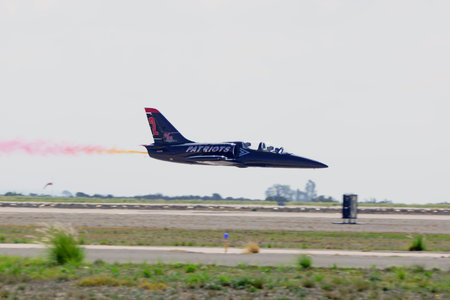 Jet flying fast and low at 2015 Air Show