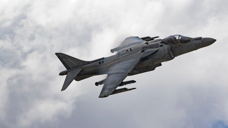 Airplane AV-8 Harrier jet fighter