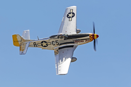 Airplane P-51 Mustang WWII fighterのeditorial素材