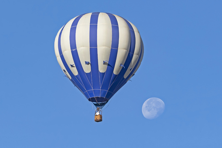 Balloon ride to the moonの写真素材