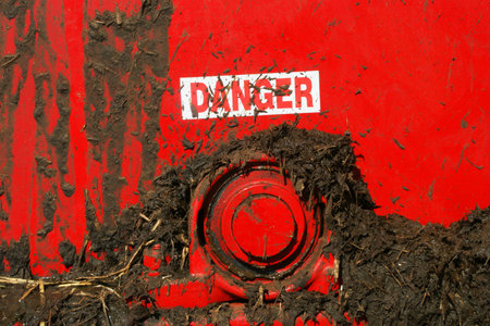 Grunge danger sign