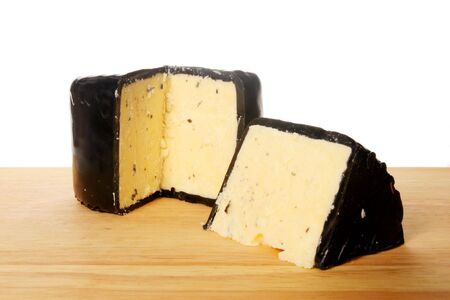 Mature farmhouse cheddar cheeseの写真素材