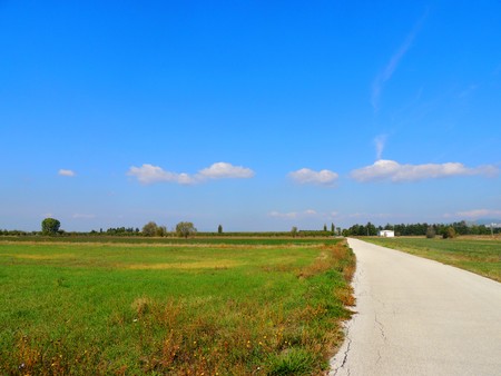 Landscape of Umbrian country, Italyの写真素材