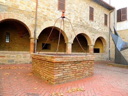 City center of Bettona, Umbria - Italy.の写真素材