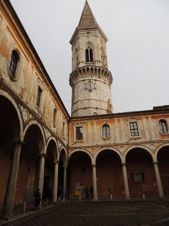 St. Peter's Basilica in Perugia, Umbria (Italy).のeditorial素材