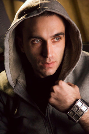 Closeup portrait of a handsome man looking