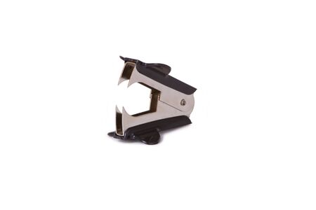 A staple remover isolated on white backgroundの写真素材