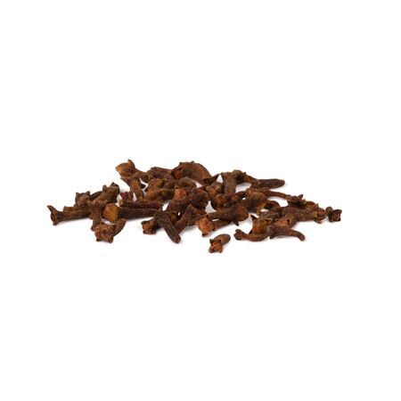 Several cloves isolated on white background close-upの写真素材