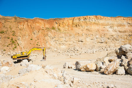 Mining, quarrying, and production of stone at a forsaken quarry