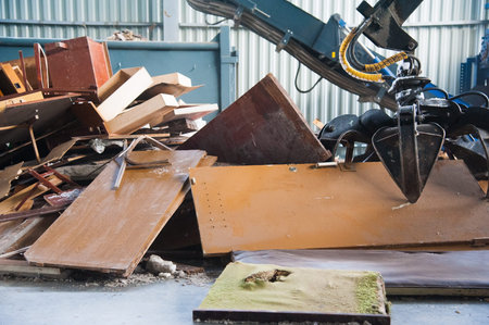 Waste processing plant. Technological process. Recycling and storage of waste for further disposal....