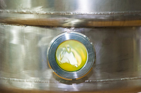 Industrial production of hard cheeses. Cheese is very tasty and healthy product