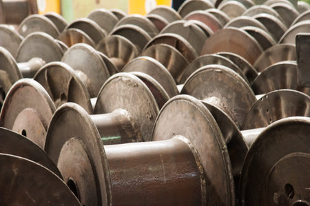 Machines, equipment and coils with wire. Wire production plant