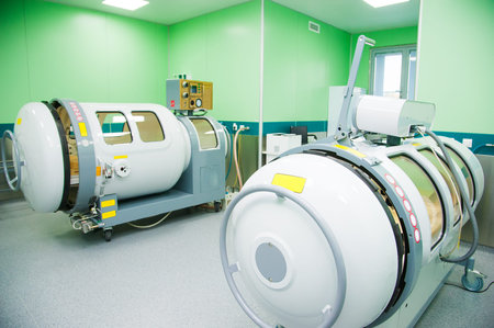 Interior of operating room in modern clinic