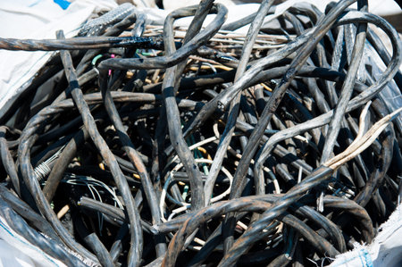 Industrial line for recycling of old household appliances, electronics and cables. Disassembly,...
