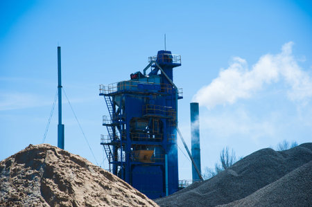 Equipment for production of asphalt, cement and concrete. Asphalt plant