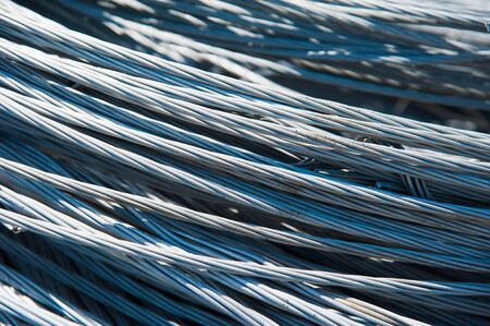 Industrial line for recycling of old household appliances, electronics and cables. Disassembly, sorting and recycling.の写真素材