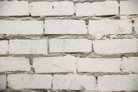 Close Up of an Old Exterior Brick Wallの写真素材