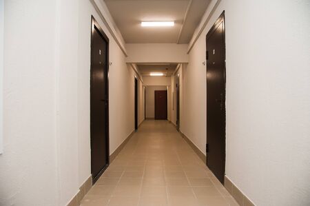 Door rooms in dorm or apartment condominiumの写真素材
