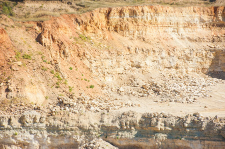 Mining, quarrying, and production of stone at a forsaken quarry