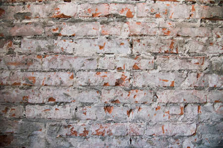 Close Up of an Old Exterior Brick Wallの写真素材