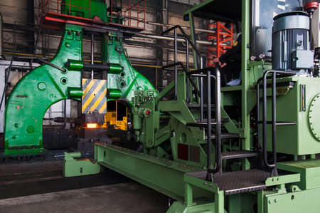 Heavy forgings plant. Metal work, melt metal workの写真素材
