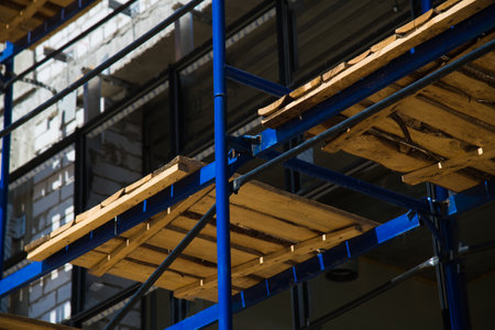 Multi-storey building. Construction of multi-storey residential buildingの写真素材