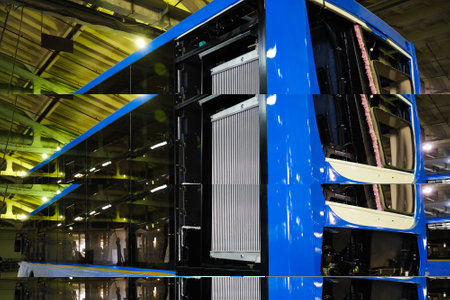 Technological line for the production of buses. Bus production manufacture