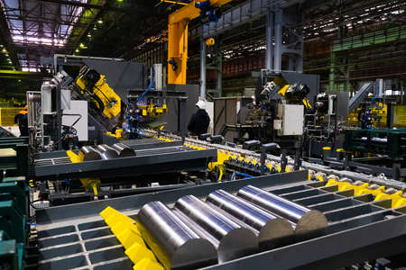 Products of the metallurgical enterprise. Modern metallurgical industryの写真素材