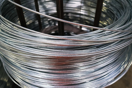 Machines, equipment and coils with wire. Wire production plant